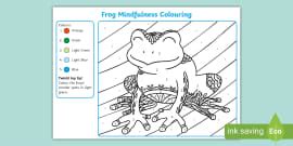 Peacock Mindfulness Colour by Number Page (teacher made)