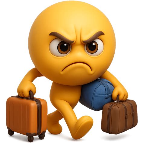 Emojis emoticono 3D enfadado por esperar in 2025 | Funny emoticons ...