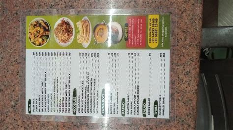 Menu at Surati Restaurant veg and nonveg, Saputara