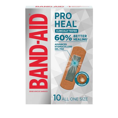 Amazon.com: Band-Aid Brand Pro Heal Adhesive Bandages with Hydrocolloid ...