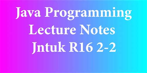Image result for Java Programming Lecture