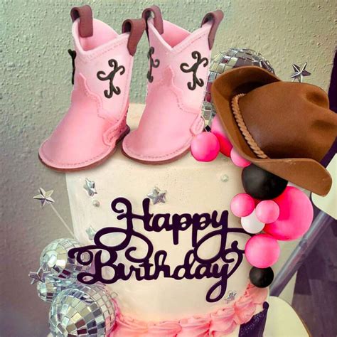 ROARING GOOD TIME Topper de Bolo de Cowgirl RGT Decorações de Bolo ...