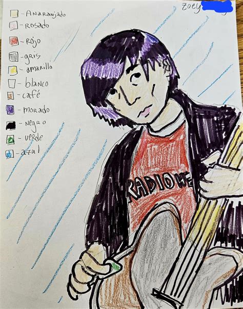 jonny drawn in spanish class!! : r/radiohead