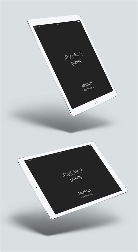 Psd iPad Air 2 Gravity Mockup | Pixeden Club