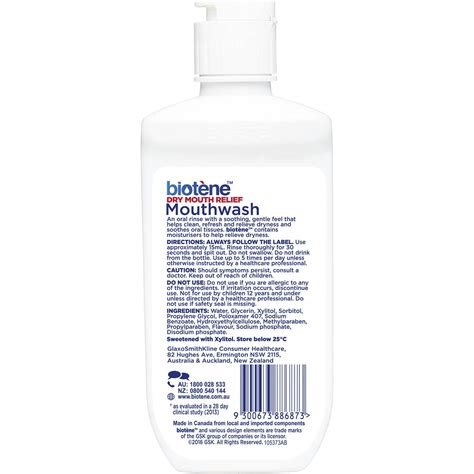 Biotene Mouthwash Dry Mouth Relief Fresh Mint 235ml | Woolworths
