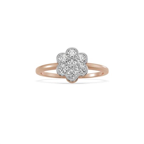 Blossom Radiance 9KT Gold Laboratory Grown Diamond Ring – PALMONAS