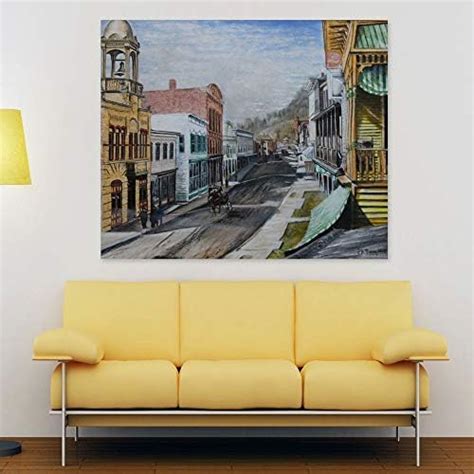 Inephos Framed Canvas Painting - The City Road - Cities Theme Beautiful ...
