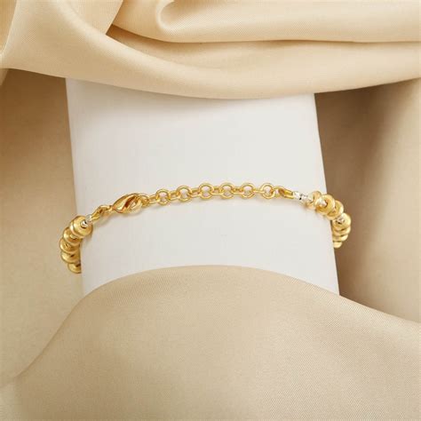 Gold Tone Metal Beads Bracelets – La Vitá Jewels