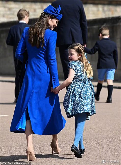 凯特王妃带着王子公主们参加复活节活动……