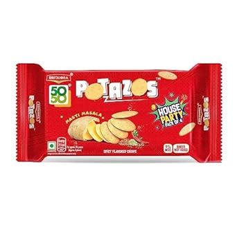 Britannia 5050 Potazos Masti Masala Spicy Flavoured Crisps | 286 gm ...