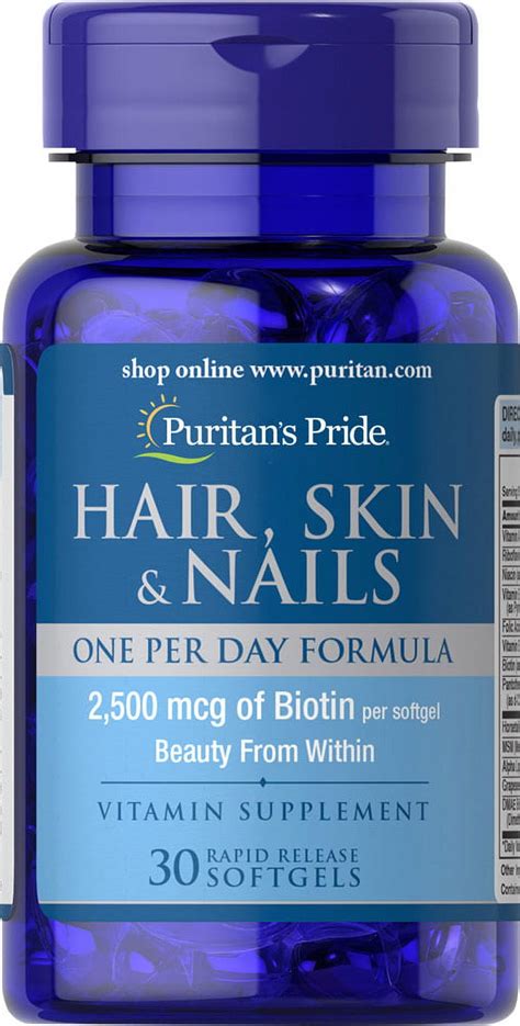 Puritan's Pride Puritans Pride Hair, Skin & Nails One Per Day India | Ubuy