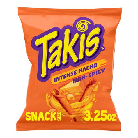 Takis Rolls Intense Nacho, Nacho Cheese Flavored Rolled Tortilla Chips ...