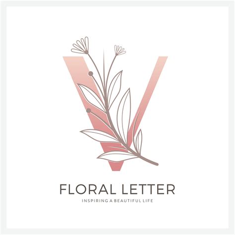 Logo Ideas V Floral
