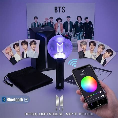BTS Official Lightstick Ver 4 Army Bomb Ver 4 MAP OF THE SOUL | Shopee Brasil