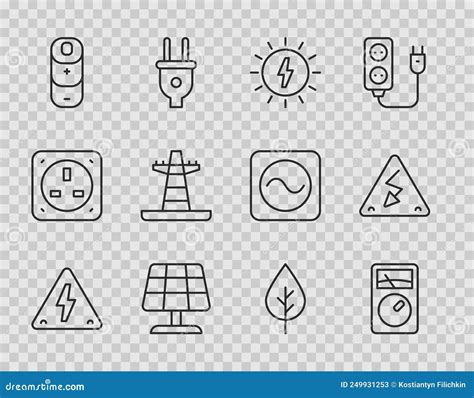Voltage Ampere Meter Tester Icon. Simple Element Illustration. Voltage ...