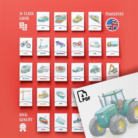 Transportation Flash Cards 的图像结果