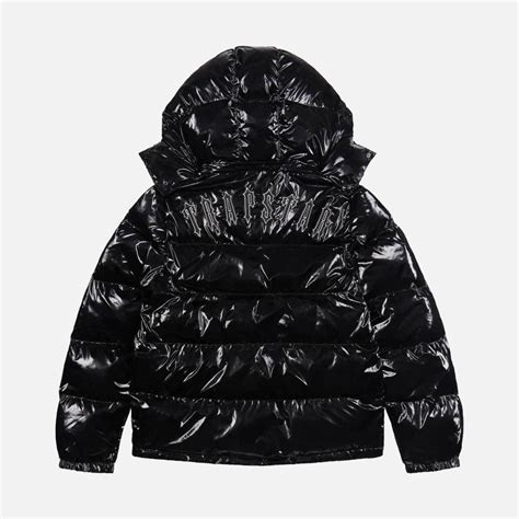 Trapstar Irongate Arch Detachable Hooded Puffer Jacket - Shiny Black