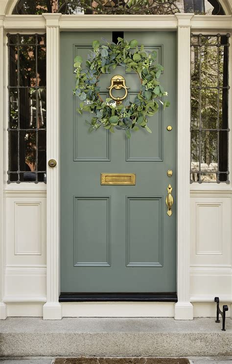 Snapklik.com : Eucalyptus Wreaths For Front Door 22, Handmade Green ...