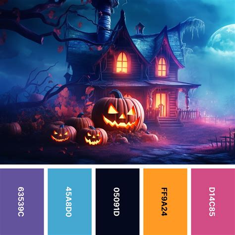 32 Halloween Color Palettes for Spooky Designs | Color Meanings