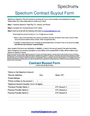 Fillable Online Welcome to Spectrum Fax Email Print - pdfFiller