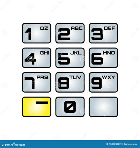 Phone Keypad Letters Converter. Vector Illustration Stock Vector ...
