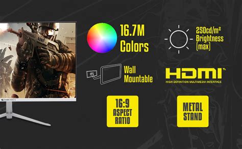 ZEBRONICS A27FHD LED Monitor, 27 inch (68.58cm), 250 nits, 75hz, Slim ...