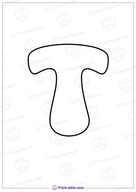 8 Bubble Letter T Printable Free Download