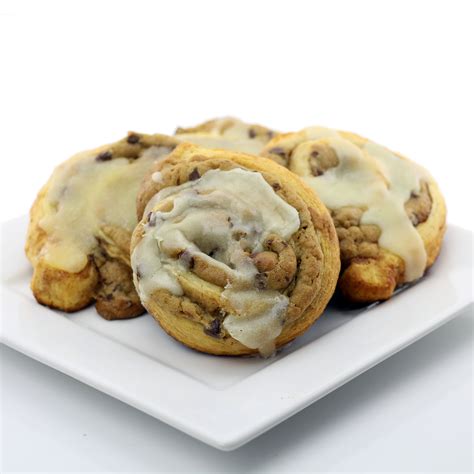Chocolate Chip Cookie Stuffed Cinnamon Rolls - DudeFoods.com - Food ...