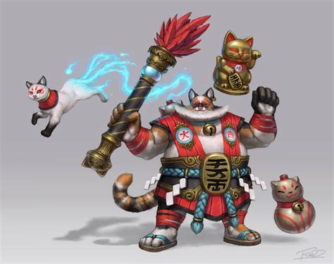 [2020] Neko-San Zhong Kui Skin Concept | Smite Dev Tracker | devtrackers.gg