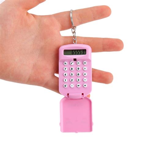 Mini Calculator Cute Cartoon with Keychain 8 Digits Display– UNIQKART