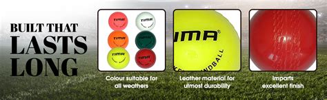 TIMA Leather Cricket Shot Practice Hanging Ball, String Cricket Ball ...