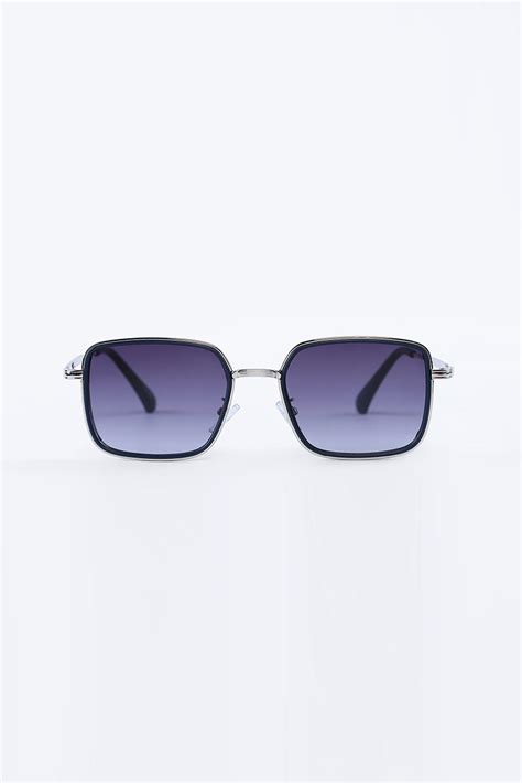 Buy Men's Sleek Square Blue Sunglasses Online | Snitch – SNITCH
