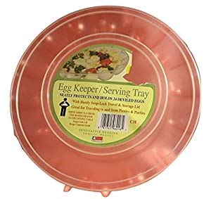 Deviled Egg Keeper/Serving Tray - Holds 24 Deviled Eggs : Amazon.in ...