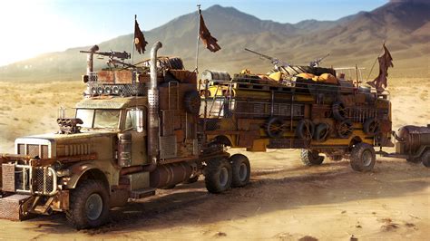 Download wallpaper desert, truck, bus, fallout, desert, truck, school ...