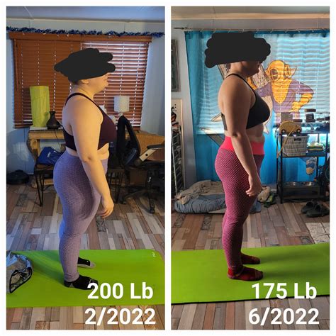 F/31/5'2" [200 lbs > 175 lbs = 25 lbs] Smaller portions, long walks. I ...