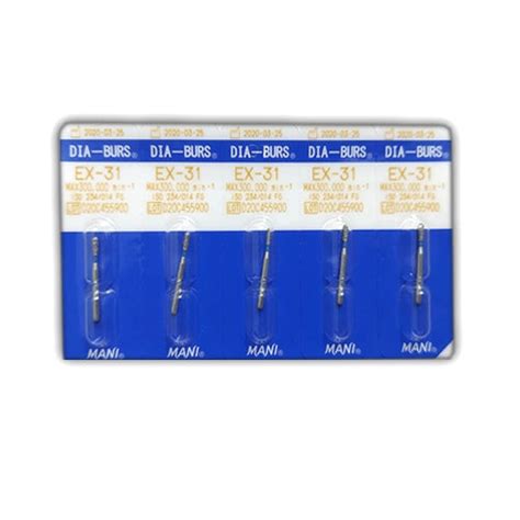 Mani Diamond Burs-EX Extra Shape (Pack of 5) – Dental Prod