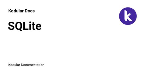 Image result for Kodular SQLite