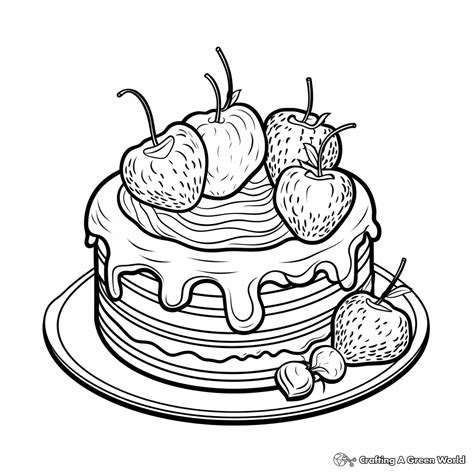 Dessert Coloring Pages