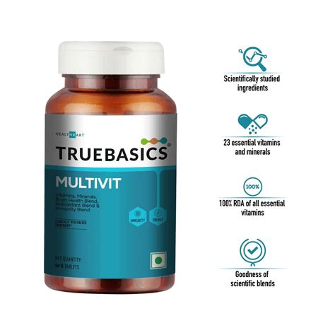 Buy TRUEBASICS MULTIVIT MEN ONE DAILY - 30 TABLETS Online & Get Upto 60 ...