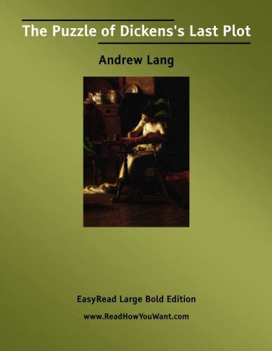 Buy The Puzzle of Dickens's Last Plot: Easyread Large Bold Edition Book ...