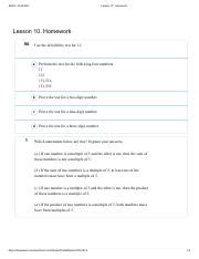 Image result for Lesson 10 Homework 4.3