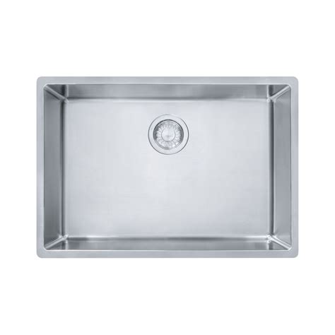 Évier simple en acier inoxydable Franke de calibre 18, 26,6 x 17,7 po ...