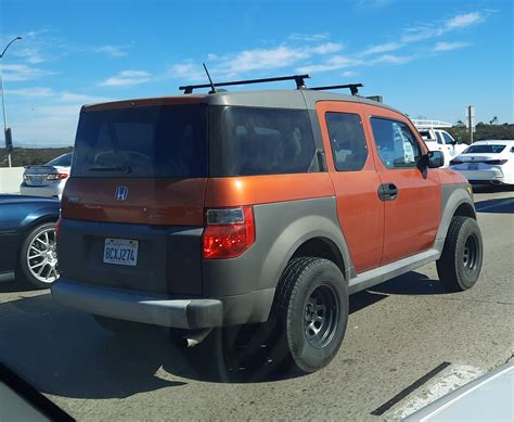 Just A Car Guy: 1st time I've seen a lifted Honda Element