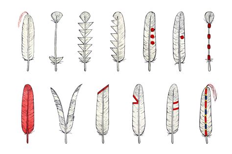 Images of Native American Feathers: Traditional Craftsmanship