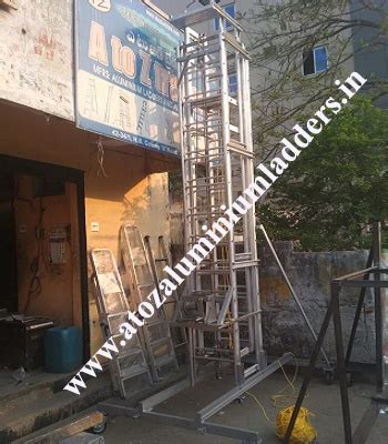 Aluminium Telescopic Tower Ladder in Hyderabad-A TO Z TRADERS, Tiltable ...