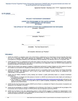 Partnership Agreement Template Non Profit | pdfFiller