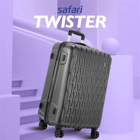 Buy Safari Twister 56/69/79 cm Gun Metal Trolley Bag Online