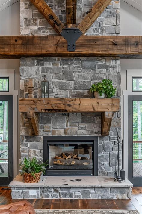 40 Farmhouse Fireplace Ideas to Make Your Home Feel Cozier | Farmhouse ...