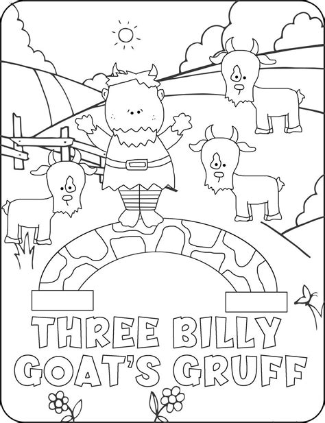 Billy Goat Gruff Coloring Page