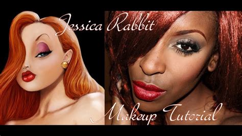 Image result for Jessica Rabbit Transformation Makeup Tutorial